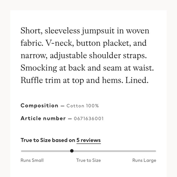 H&M Women’s White & Navy Ruffle Romper - Picture 4 of 4